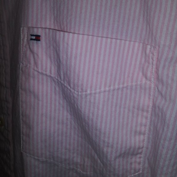 Tommy Hilfiger Striped "Classic Fit" Long Sleeve Button Down Shirt L/G - Picture 4 of 7